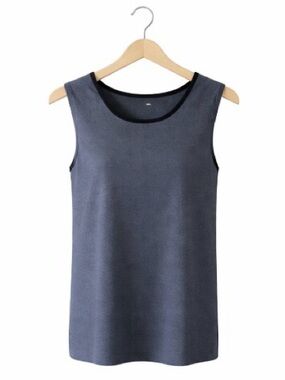Dress Barn Charcoal Gray Sleeveless Top